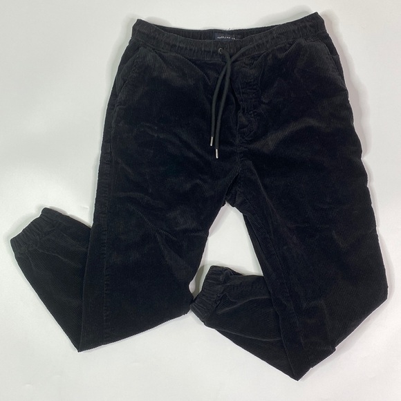 American Eagle Next Level Flex Black Corduroy Jogger Pants Medium - Picture 1 of 14